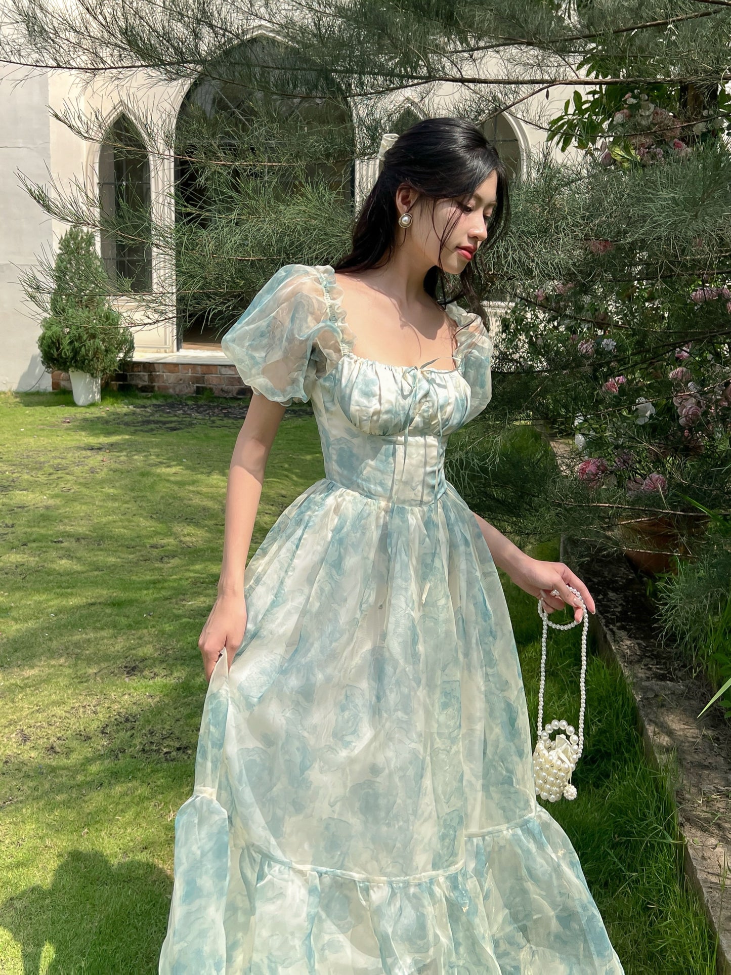 FLORAL MINTY DRESS