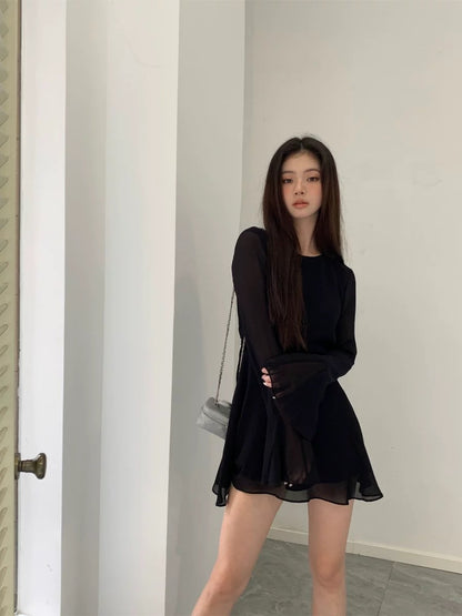 TIBU MINI BACKLESS DRESS