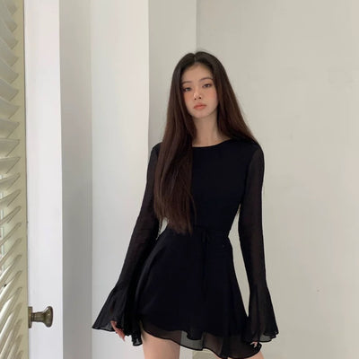 TIBU MINI BACKLESS DRESS