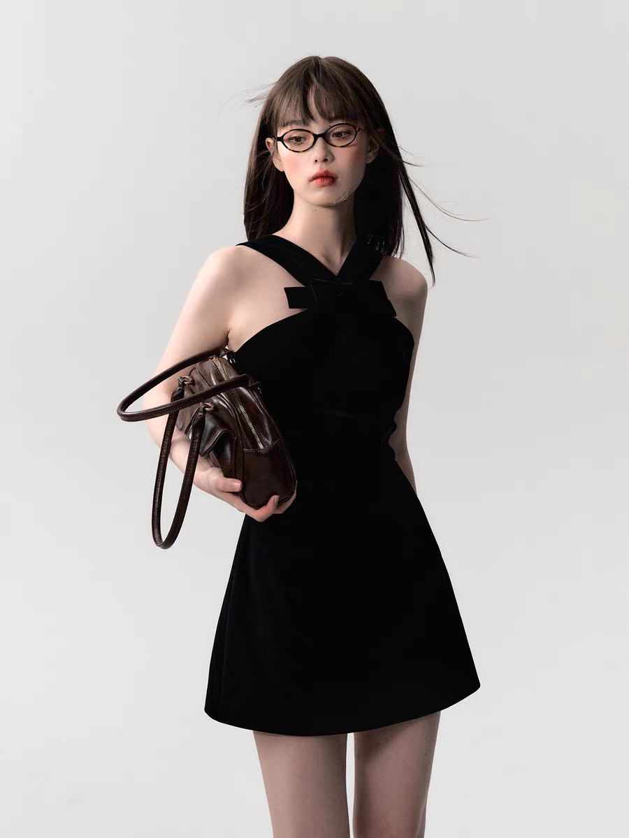 BLACKMARIE BOW DRESS