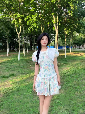 BLOOM RUFFLE DRESS