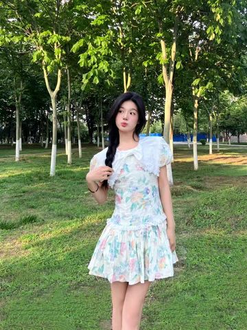 BLOOM RUFFLE DRESS